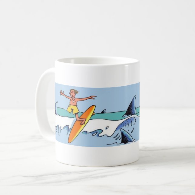 De Café caneca da Flórida surf (Frente Esquerda)