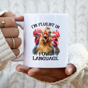 De Café Caneca da Galinha Engraçada