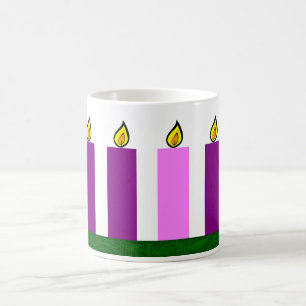 De Café Caneca da grinalda do advento