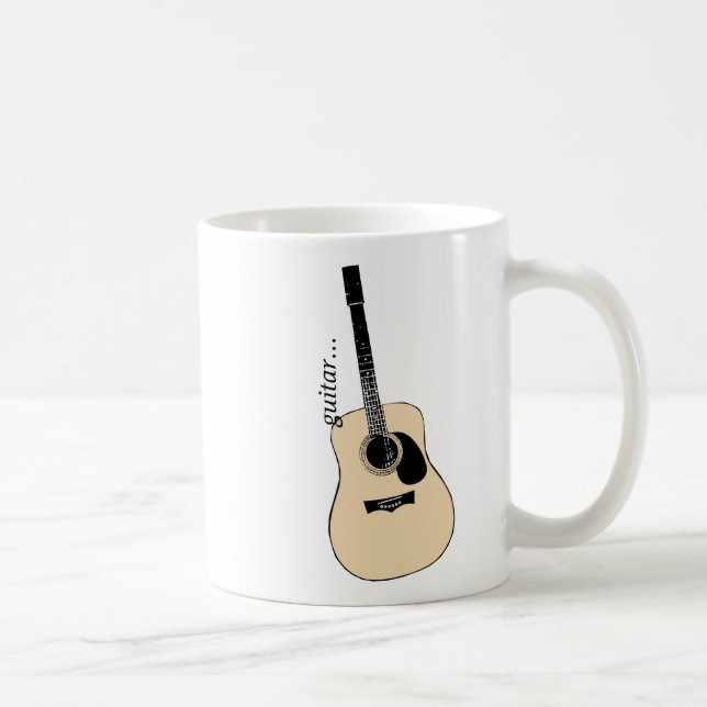 De Café Caneca da guitarra acústica (Direita)