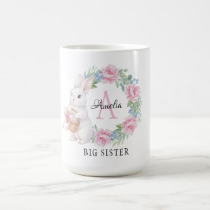 De Café Caneca da Irmã Mais Velha Bunny Personalizada Rosa