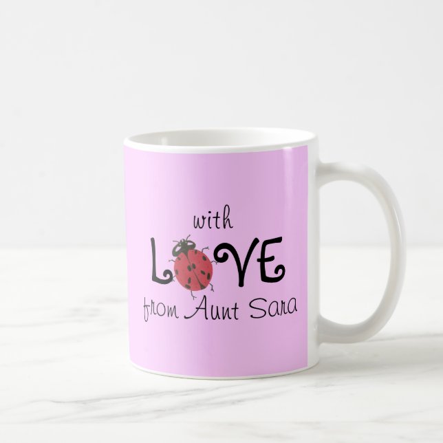 De Café Caneca da joaninha do amor  (Direita)
