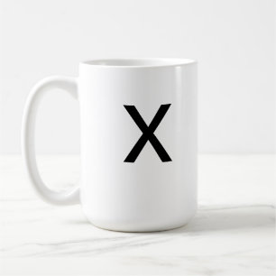 De Café Caneca da letra X