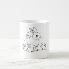 De Café Caneca da Mamãe Coelha e Bebês