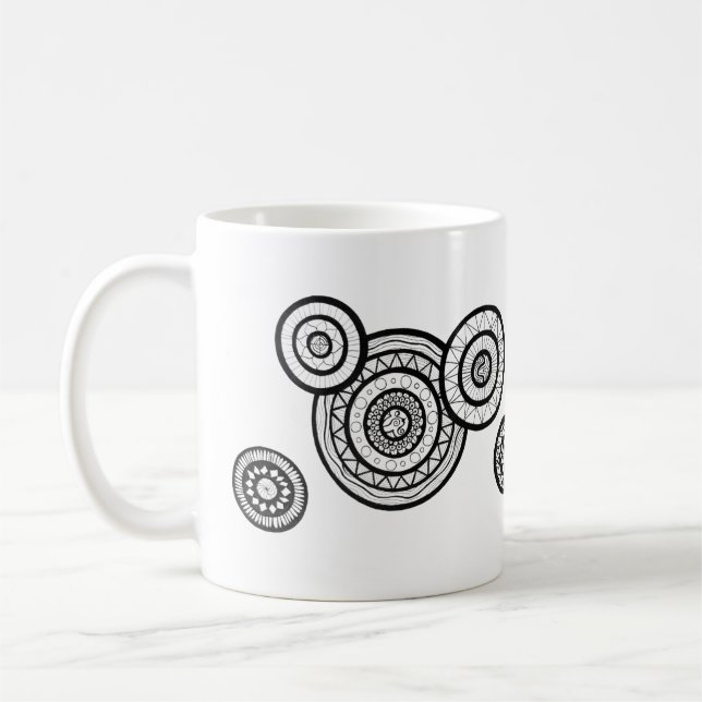De Café Caneca da mandala (Esquerda)