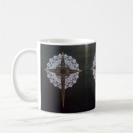 De Café Caneca da mandala da cruz & da estrela