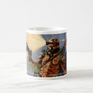 De Café Caneca da máquina escavadora recuar