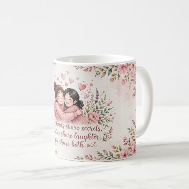 De Café Caneca da Melhor Amiga Alma Gêmea (Frente Esquerda)