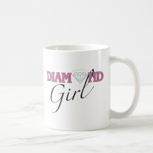 De Café Caneca da menina do diamante (Direita)