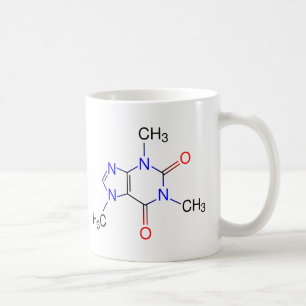 De Café Caneca da molécula da cafeína