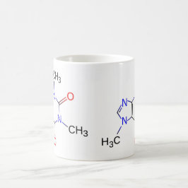 De Café Caneca da molécula da cafeína