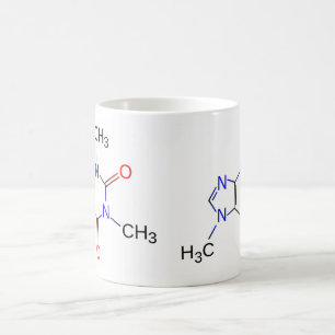 De Café Caneca da molécula da cafeína