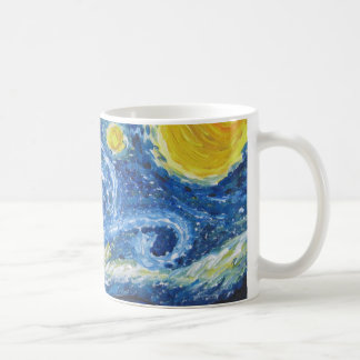De Café Caneca da noite estrelado