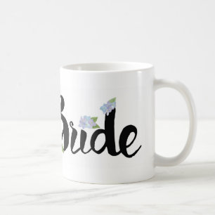 De Café Caneca da noiva - Hydrangeas roxos