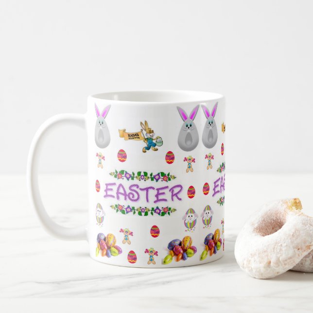 De Café Caneca da Páscoa (Com Donut)