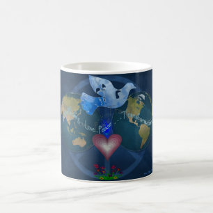 De Café Caneca da paz do Oneness do mundo