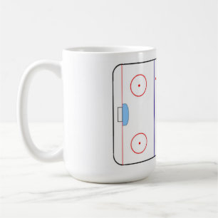 De Café caneca da pista do hóquei