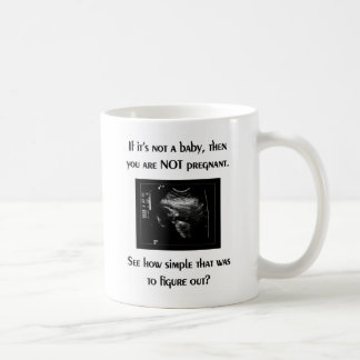 De Café caneca da Pro-vida (ultra-som do bebê)