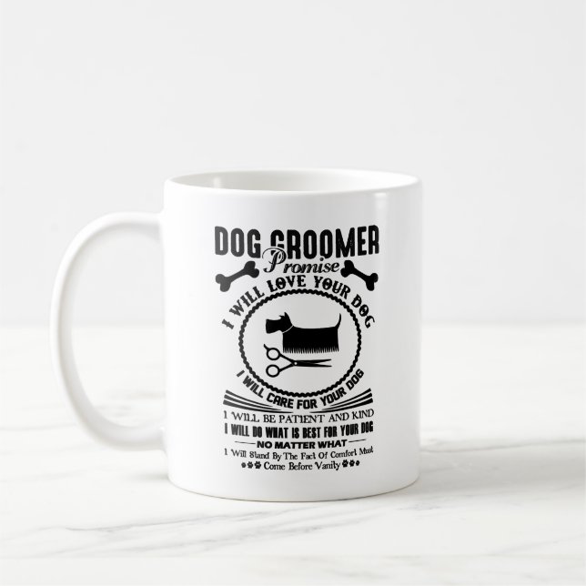 De Café Caneca da promessa do Groomer do cão (Esquerda)