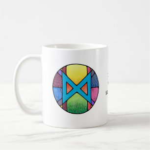 De Café Caneca da Runa Dagaz Art Nouveau – DESPERTAR!