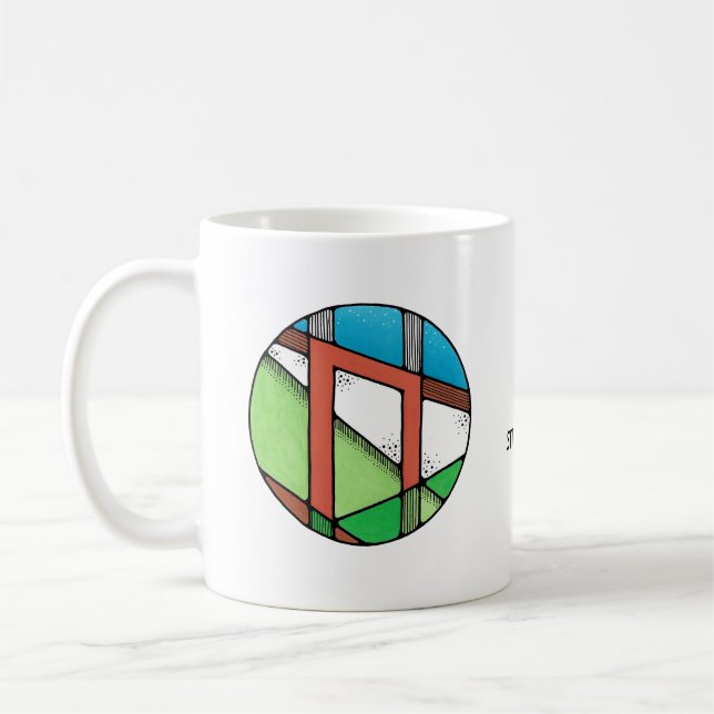 De Café Caneca da Runa Uruz Art Nouveau – FORÇA! (Esquerda)