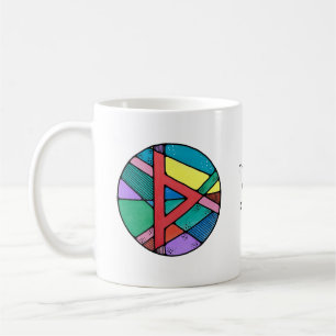De Café Caneca da Runas Thurisaz em Art Nouveau – DEFESA!
