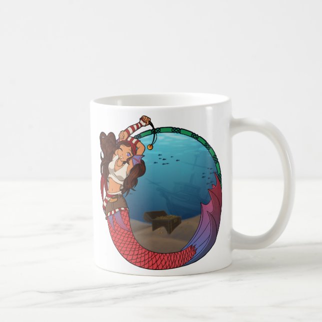 De Café Caneca da sereia do pirata (Direita)