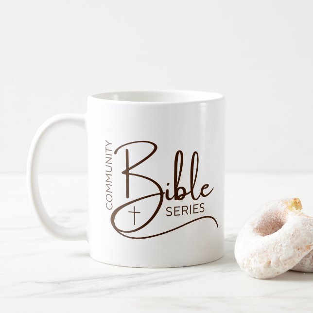 De Café Caneca da Série Bíblica da Comunidade Branca (Com Donut)