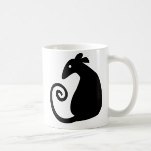 De Café Caneca da silhueta do rato