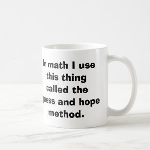 De Café Caneca da suposição e da esperança da matemáti
