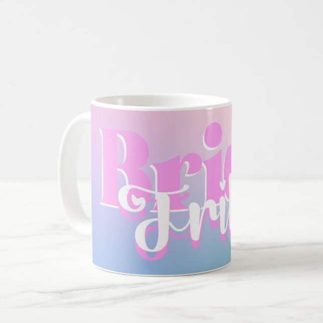 De Café Caneca da Tribo da Noiva Rosa Roxo (Frente Esquerda)