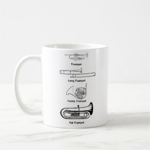 De Café Caneca da trombeta