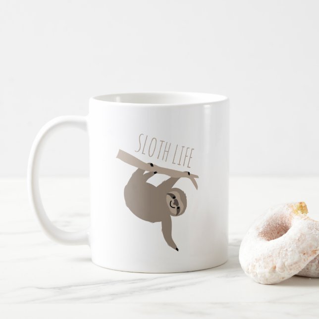 De Café Caneca da vida da preguiça (Com Donut)