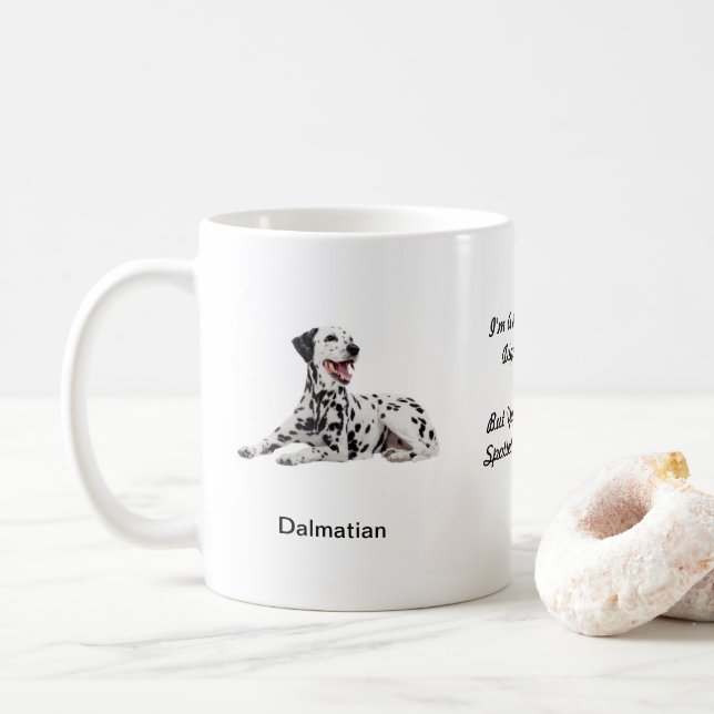 De Café Caneca Dalmatian - com duas imagens e um motivo (Com Donut)