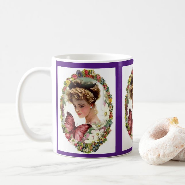De Café Caneca Dama Vitoriana (Com Donut)