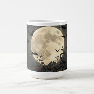De Café Caneca Dark Botanical Halloween | Floral Gótico 