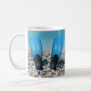 De Café Caneca das aletas do mergulho