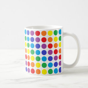 De Café Caneca das bolinhas do arco-íris
