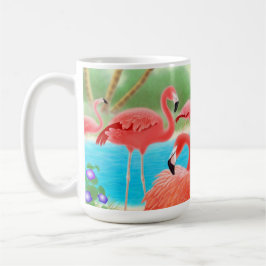 De Café Caneca das caraíbas da lagoa do flamingo