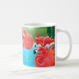 De Café Caneca das caraíbas da lagoa do flamingo