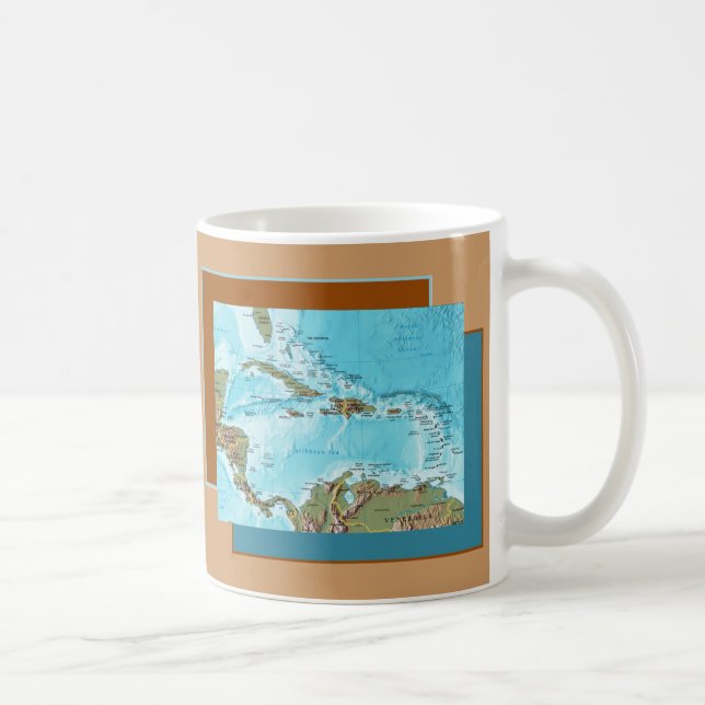 De Café Caneca das caraíbas do mapa (Direita)