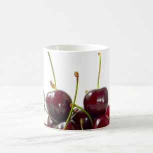 De Café Caneca das cerejas pretas