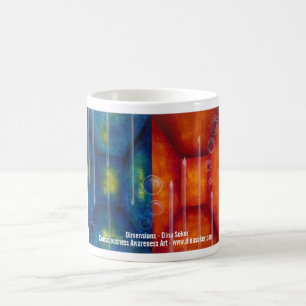 De Café Caneca das dimensões