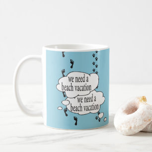 De Café Caneca das férias da praia