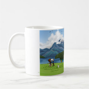 De Café Caneca das montanhas da pintura