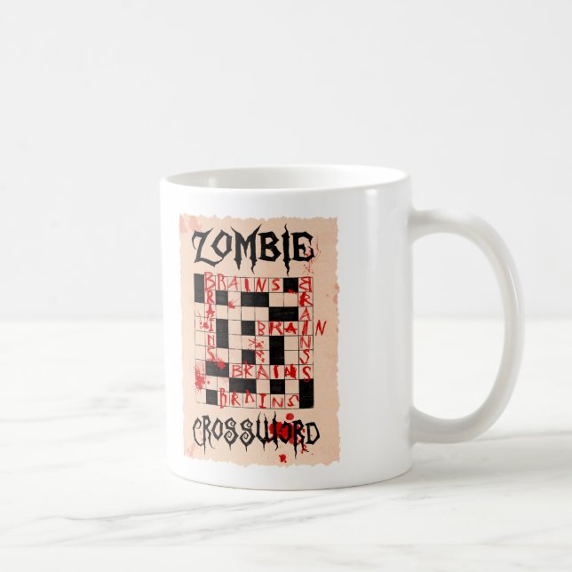 De Café Caneca das palavras cruzadas do zombi (Direita)