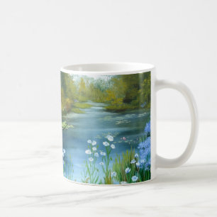 De Café Caneca das papoilas azuis