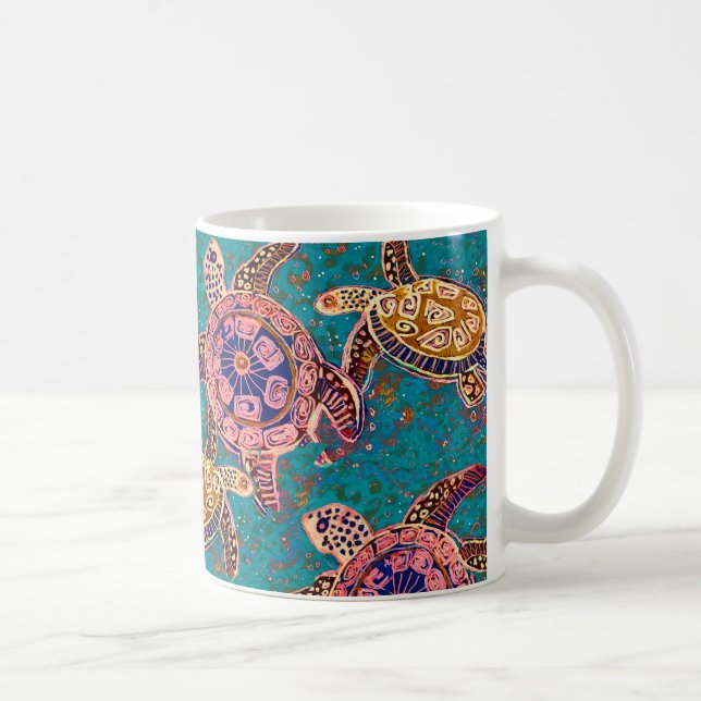 De Café caneca das tartarugas marinhas do Havaí (Direita)