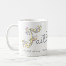 De Café Caneca decorativa do monograma do significado