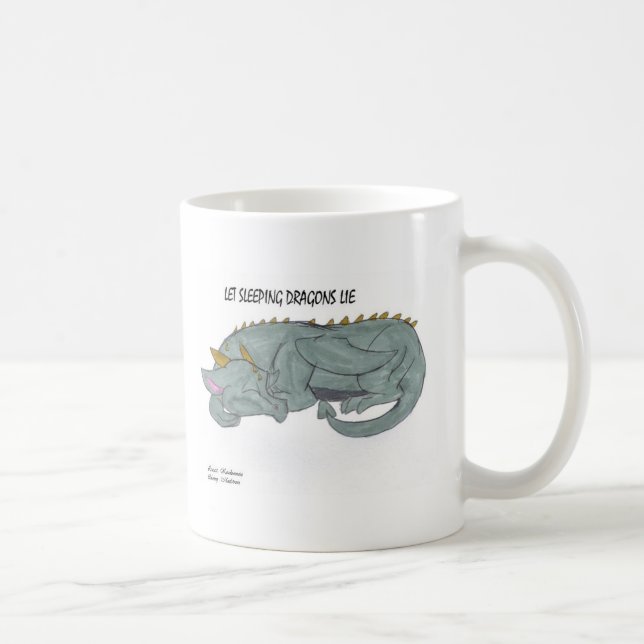 De Café Caneca deixada da mentira dos dragões do sono (Direita)